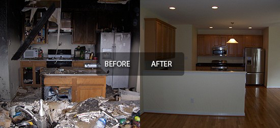 Kitchen fire restoration Chester, VA